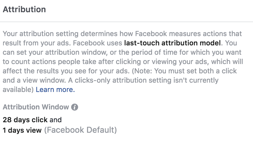 how to view conversion windows facebook ad manager