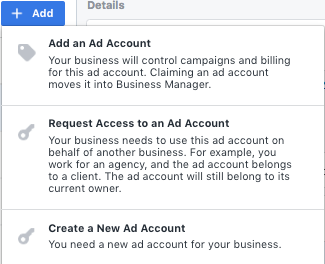 Connecting Ad Accounts to Facebook Business Manager